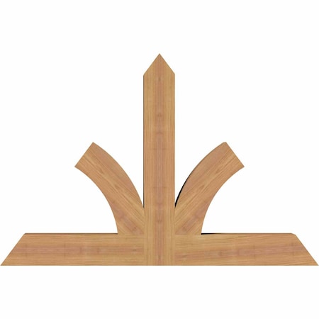 Ekena Millwork Richland Timber Gable Bracket, Western Red Cedar, 36"W x 24"H x 3 1/2"D x 3 1/2"F, 16/12 Pitch GBW036X24X0404RIC00SWR